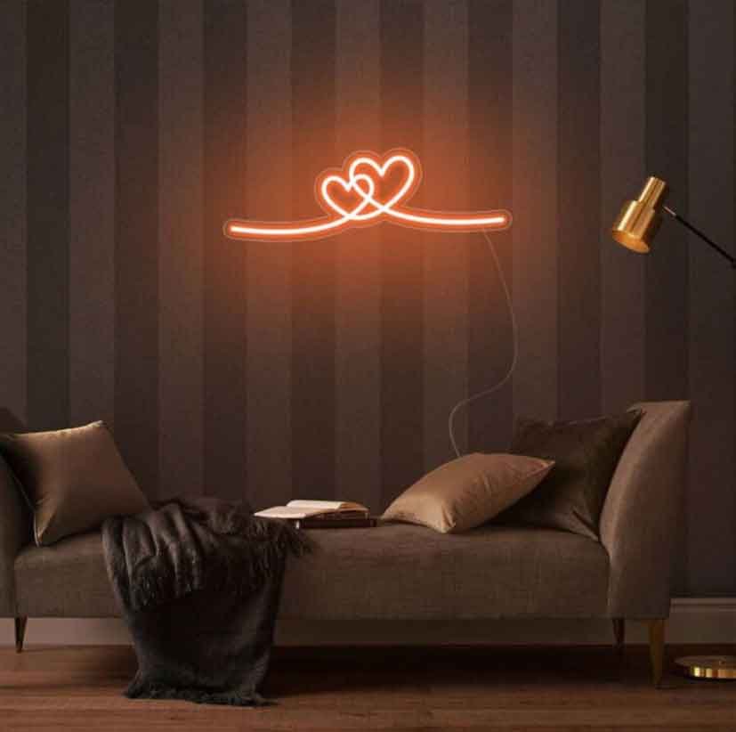 Couple Heart Neon Sign ππβ€οΈ - Image 3
