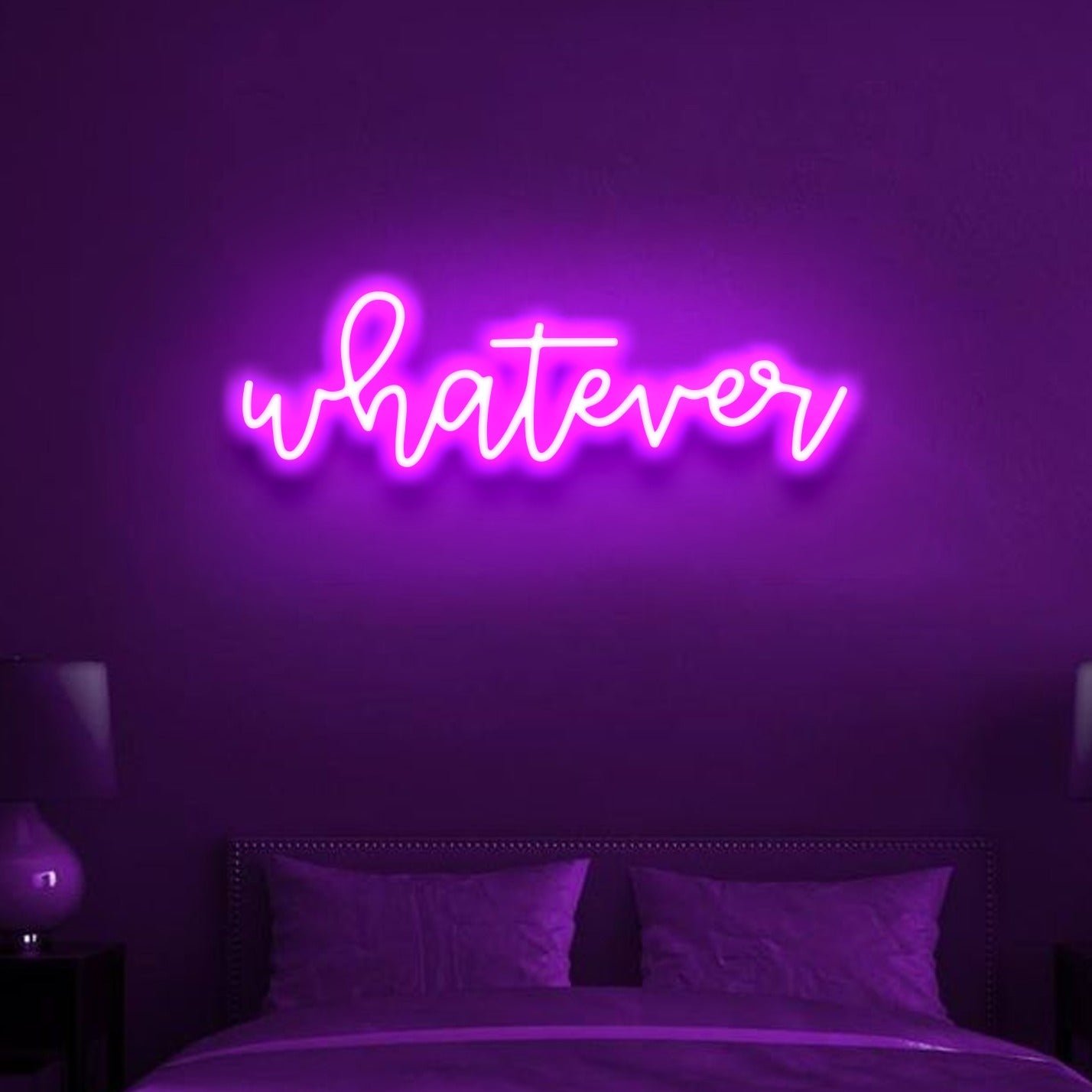 Whatever Neon Sign Big - Image 3
