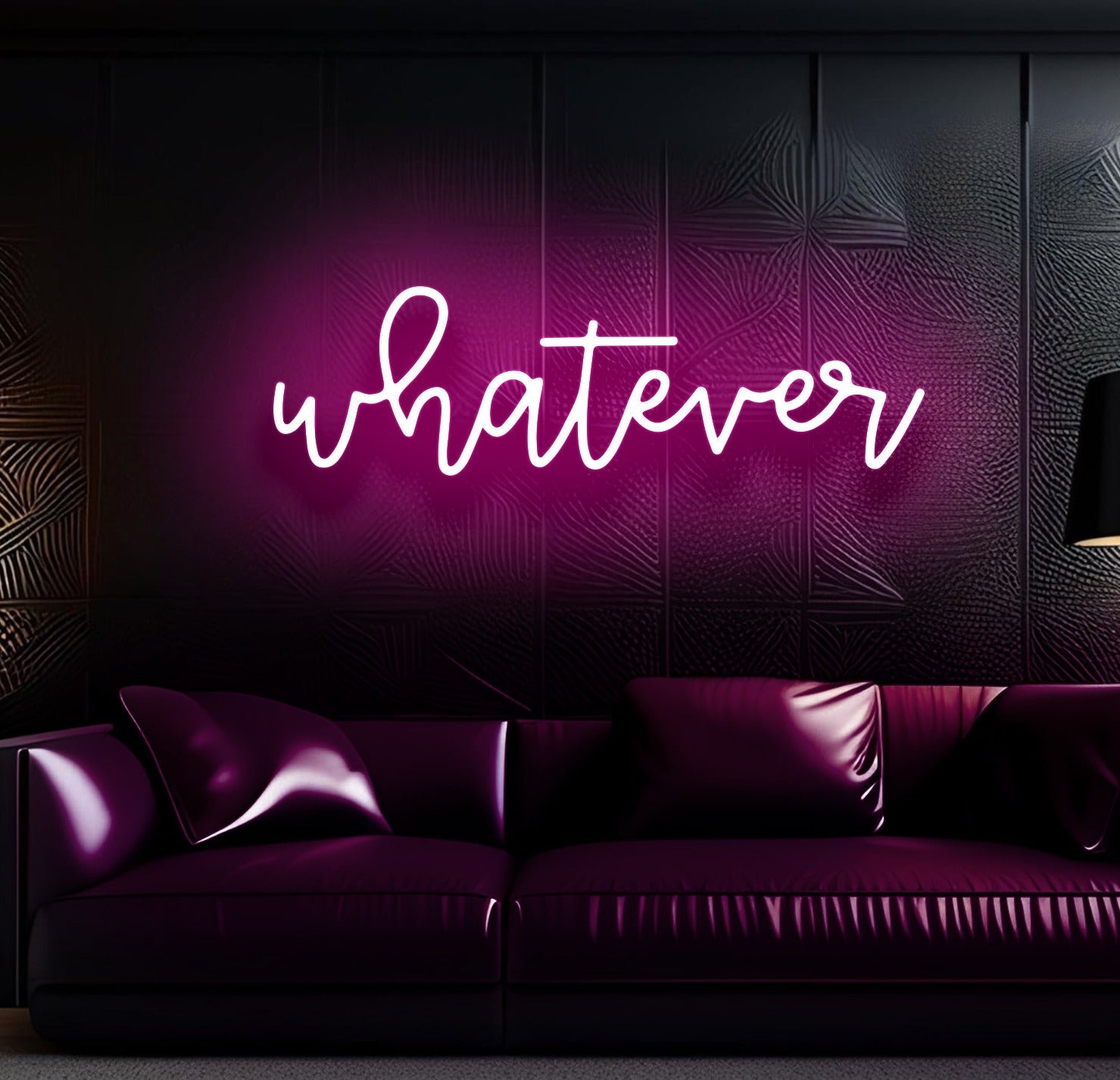 Whatever Neon Sign Big - Image 5