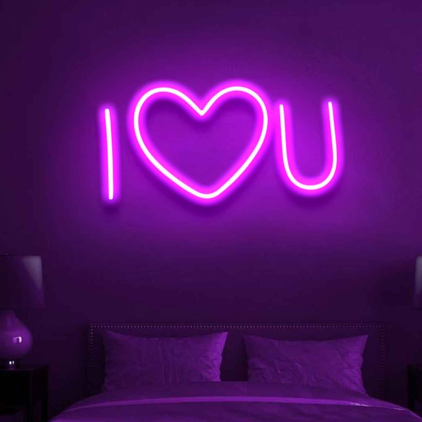 I ❤️ U Neon Sign - Image 4