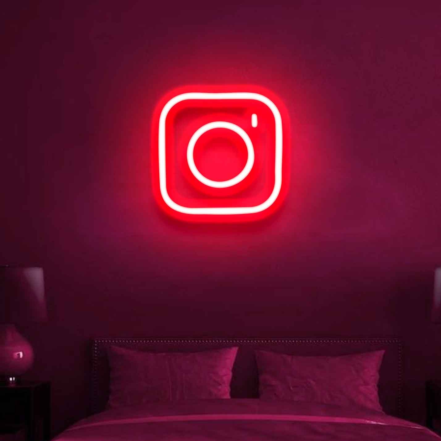 Instagram Logo Neon Sign - A Vibrant Fusion of Social Media - Image 4