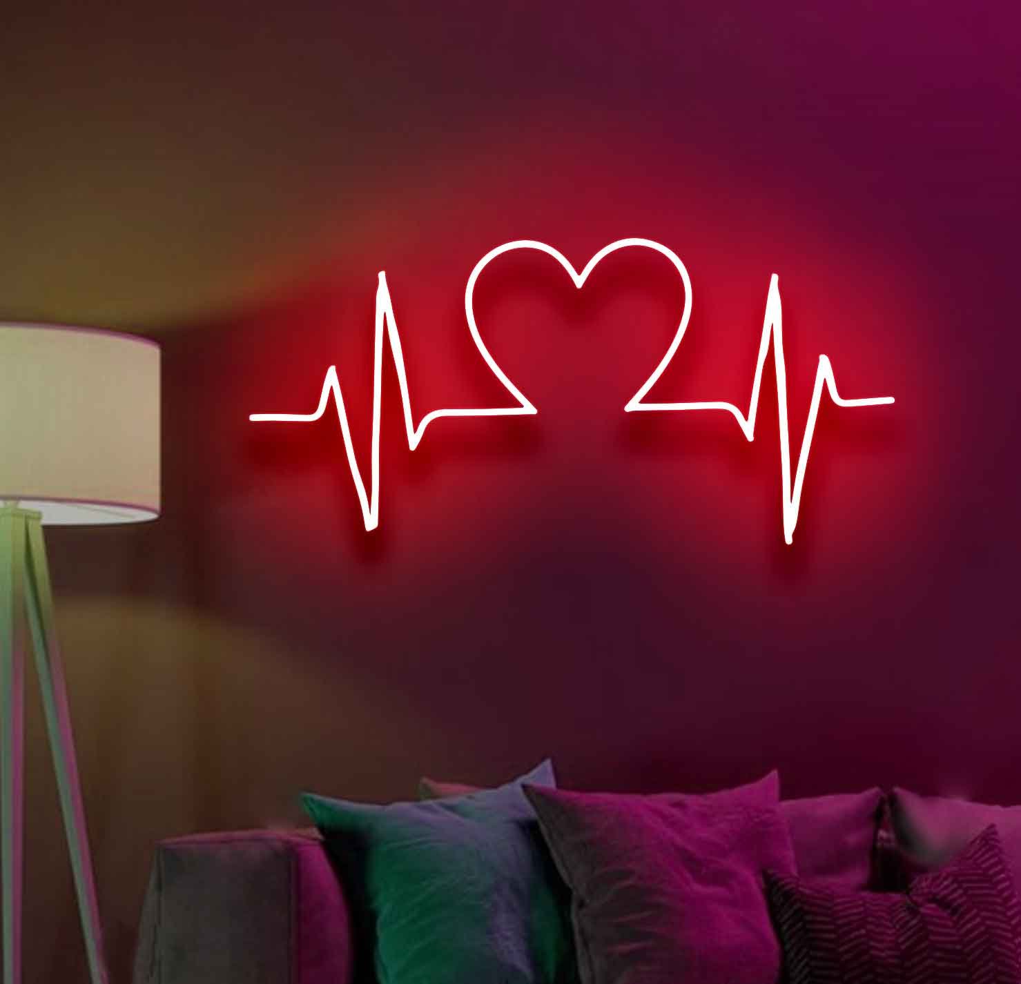 Love Heart Beat Neon Sign - Neon Lights - Image 3