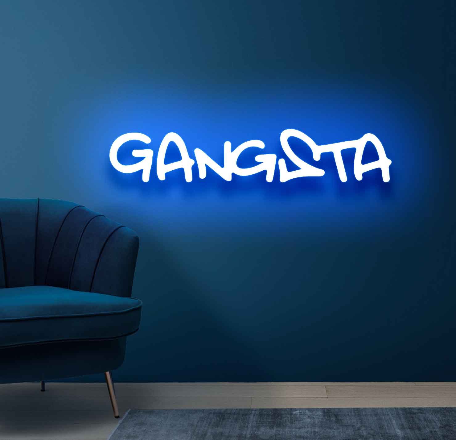 Gangsta Neon Sign - Image 3