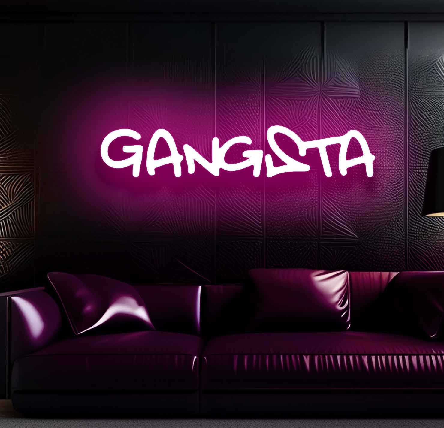 Gangsta Neon Sign - Image 4
