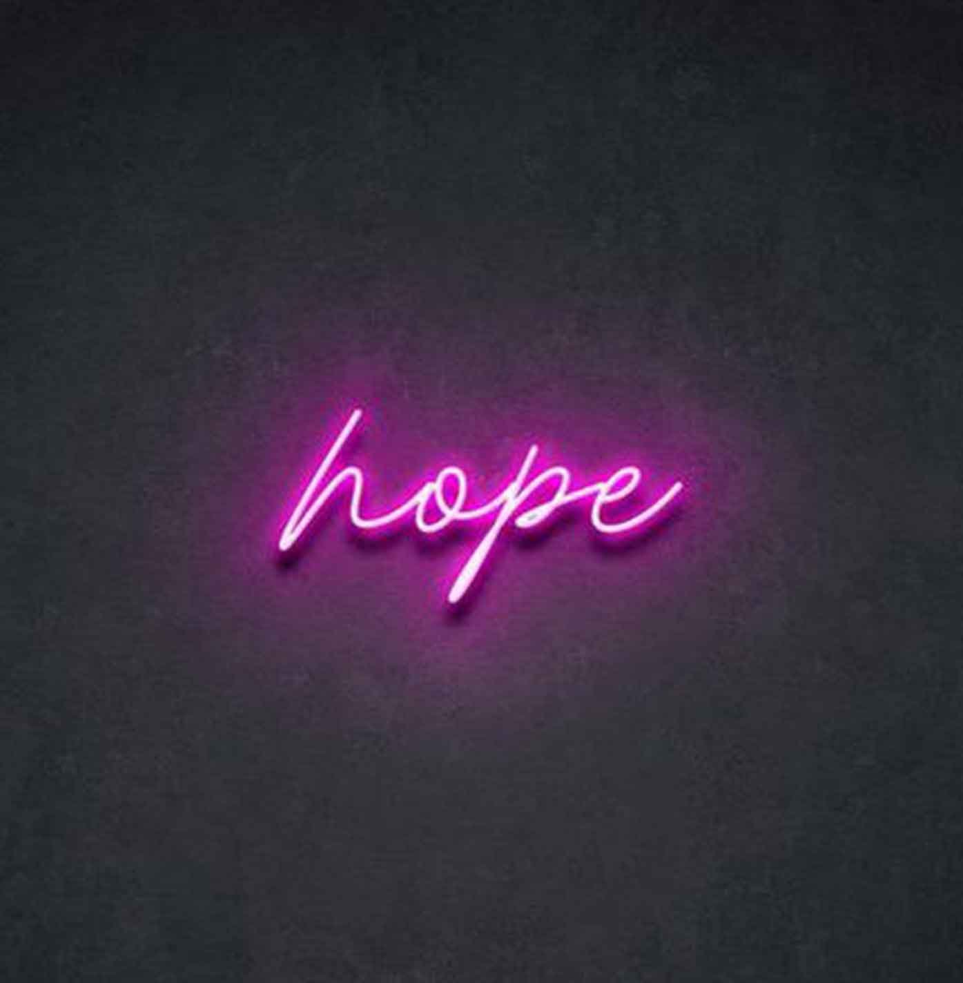 Neon Light Hope Sign - Embrace Positivity with Hope Neon Sign - Image 2