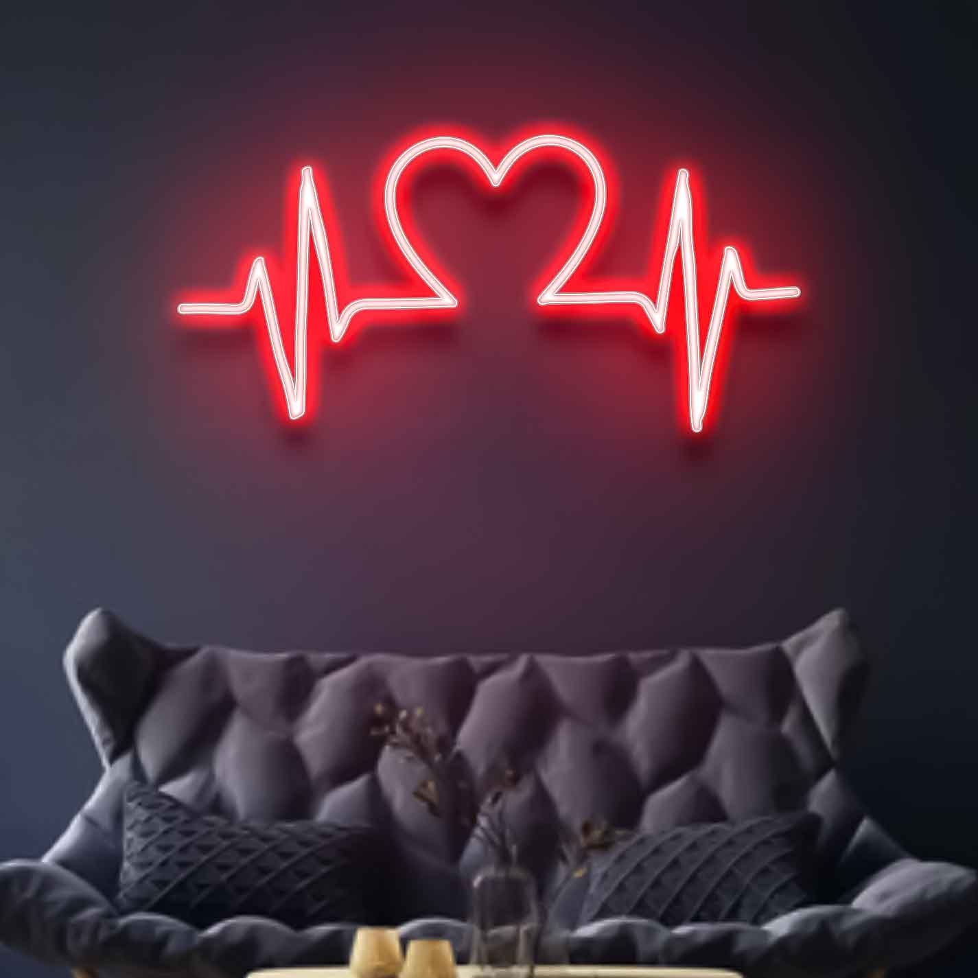 Love Heart Beat Neon Sign - Neon Lights - Image 4