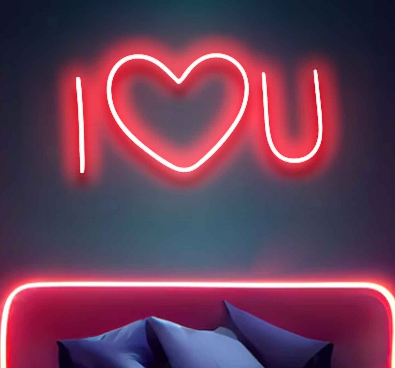I ❤️ U Neon Sign - Image 2
