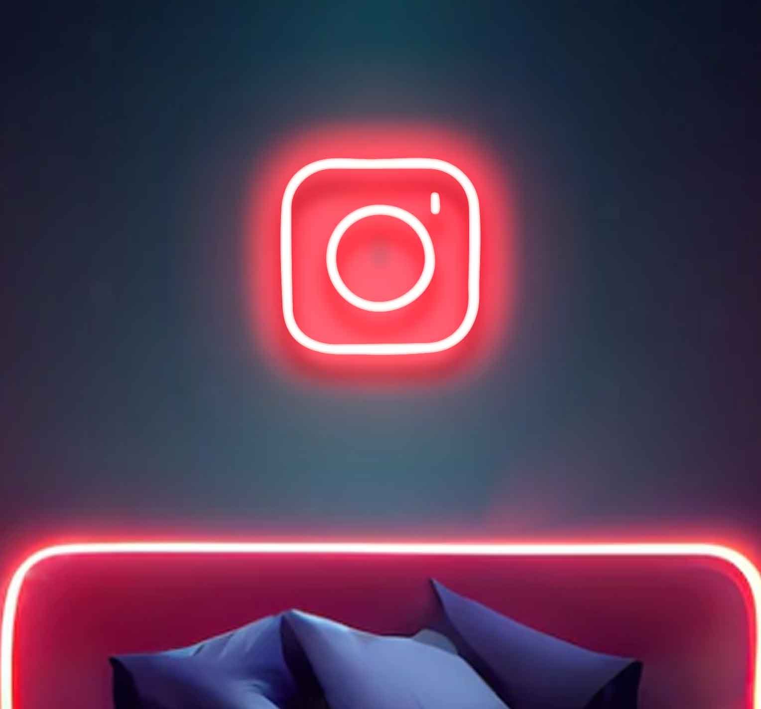 Instagram Logo Neon Sign - A Vibrant Fusion of Social Media - Image 5
