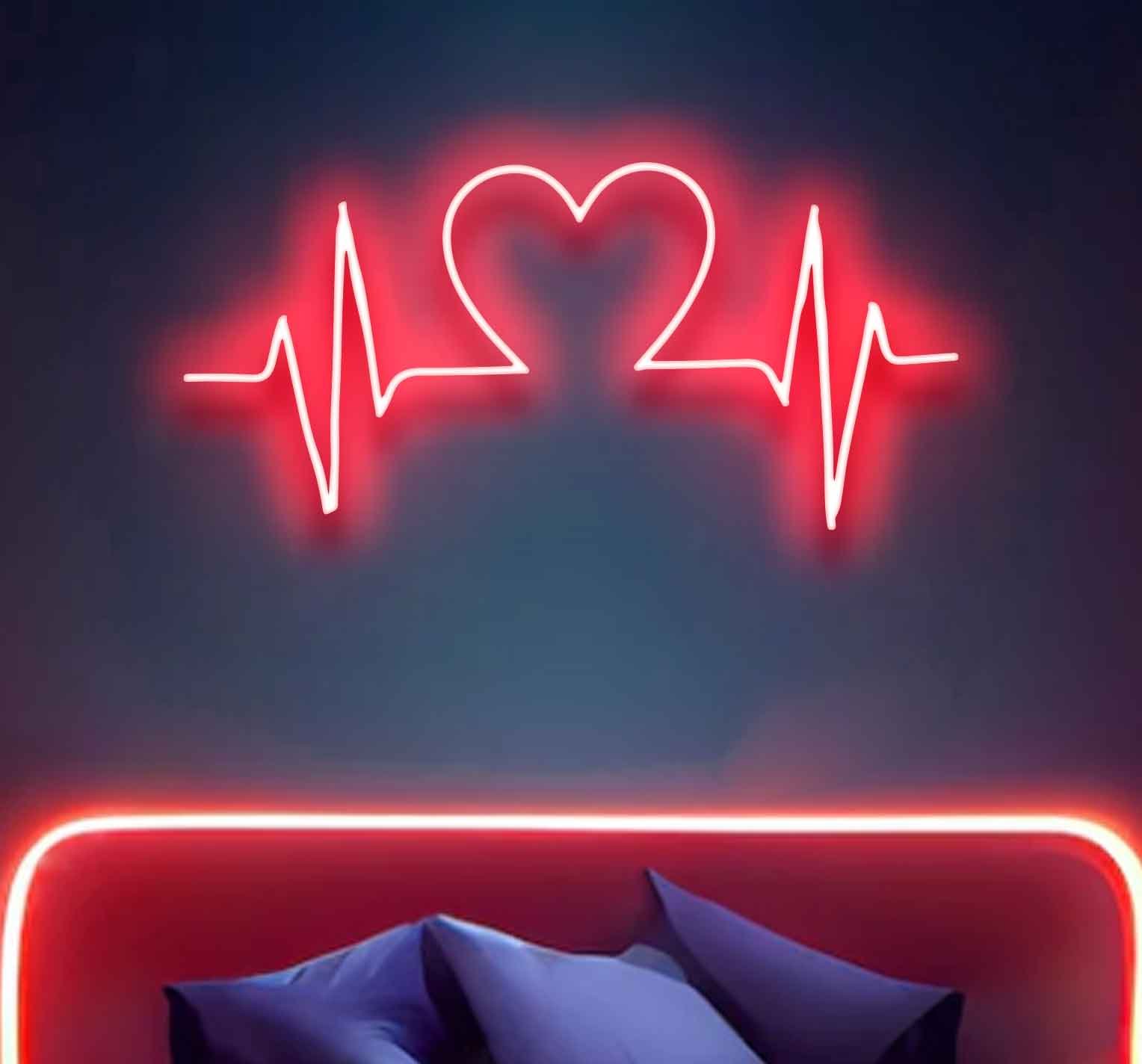 Love Heart Beat Neon Sign - Neon Lights - Image 2