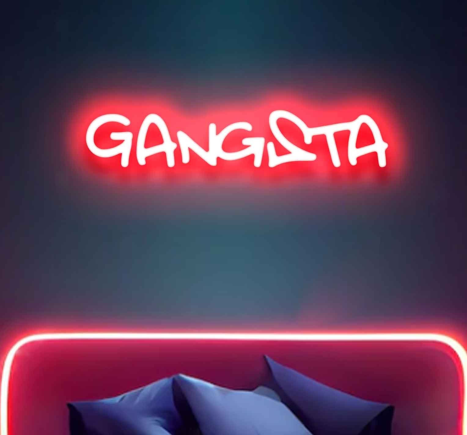 Gangsta Neon Sign - Image 2