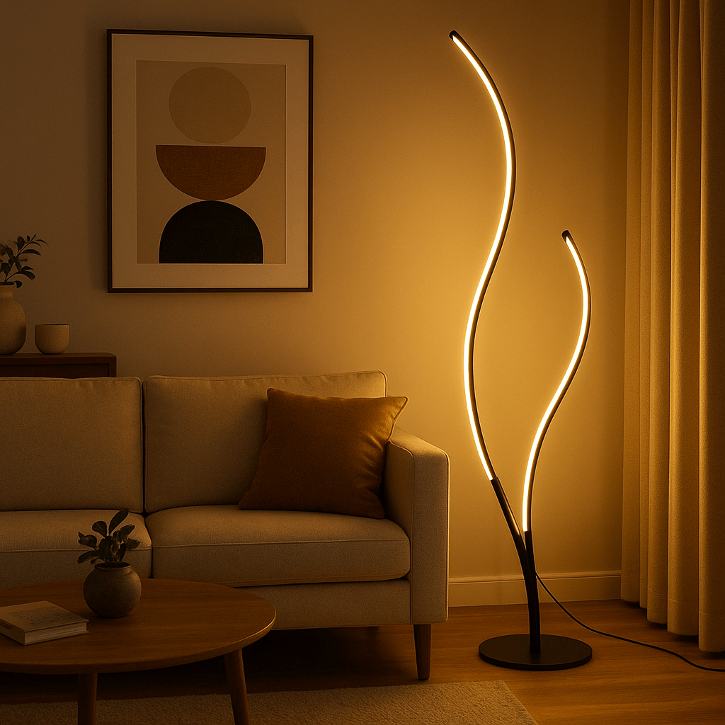 Modern Tree Neon Corner Floor Lamp Indoor - Image 2