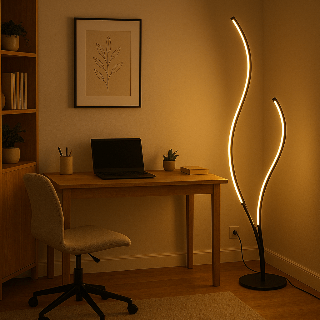 Modern Tree Neon Corner Floor Lamp Indoor - Image 3