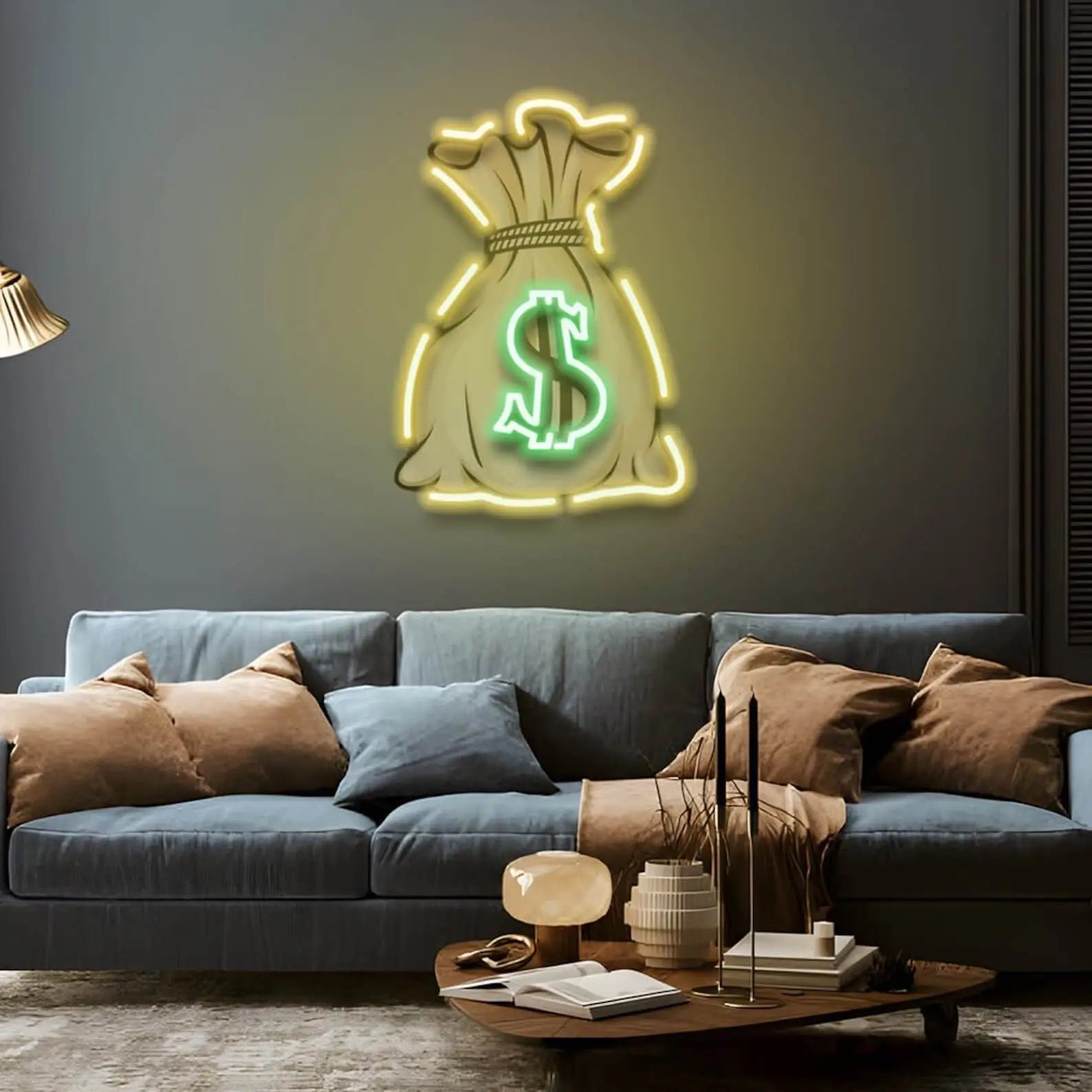 Money Bag UV LED Neon Sign π° β Light Up Your Wealthy Vibes! - Image 2