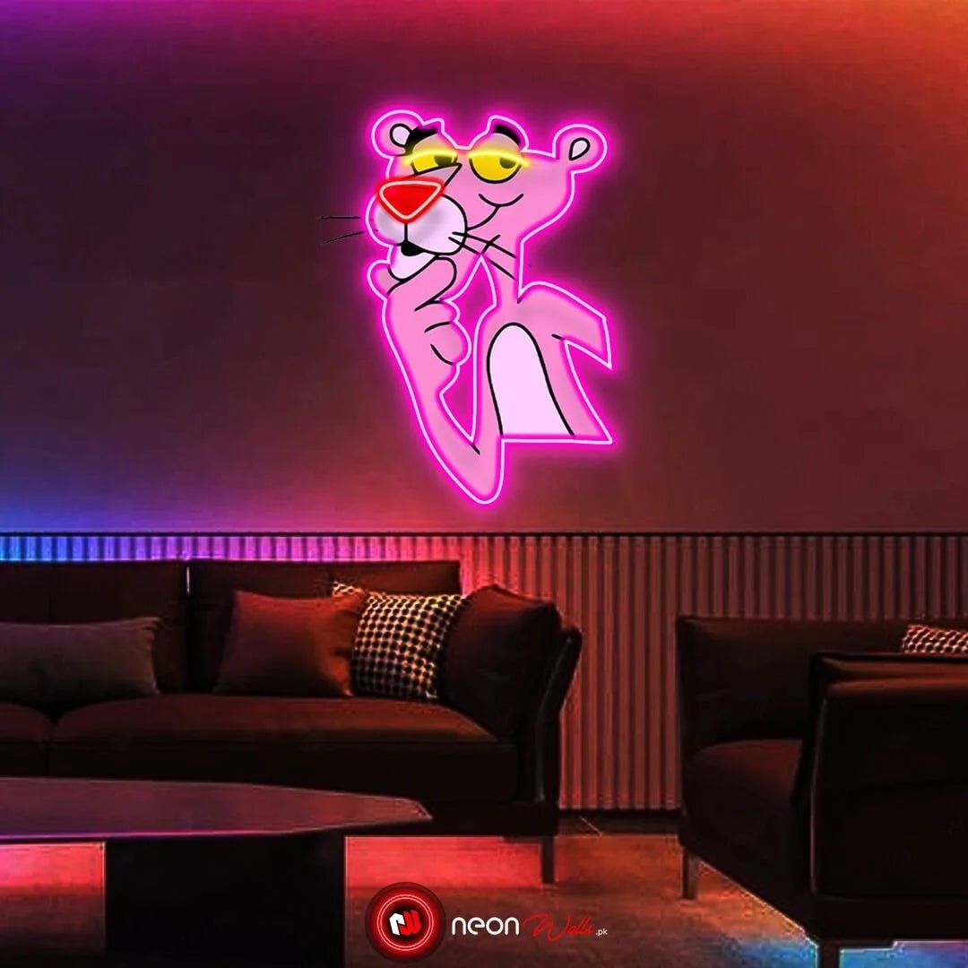 Vintage Pink Panther UV Neon Sign ๐ โ Add Retro Charm with a Funky Glow! - Image 4