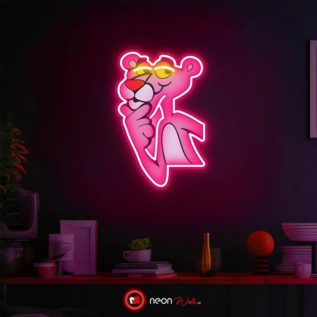 Vintage Pink Panther UV Neon Sign ๐ โ Add Retro Charm with a Funky Glow! - Image 3