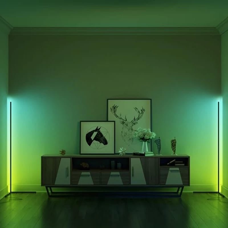 Floor Standing Multi Color Corner Neon Lamp with RGB Remote controller - Image 5