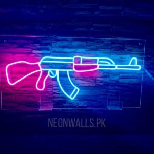 AK-47 Gun Neon Sign