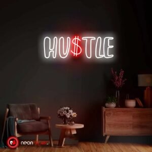 Hustle Motivational Neon Sign - Neon Lights