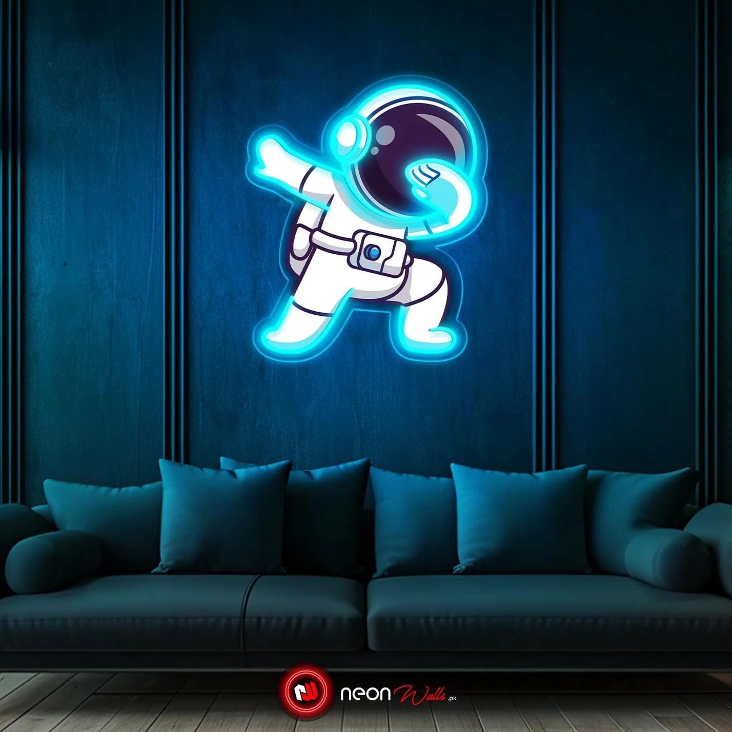 Astronaut Dab UV Neon Sign – Bring Space Vibes to Your Space! - Image 2