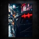 Lamborghini Aventador SVJ | LED Neon Frame Poster (Large)