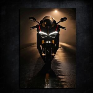 Ducati Heavy Bike | LED Neon Frame Poster (Large)