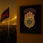 Panjtan Pak Muharram - Neon Poster Frame