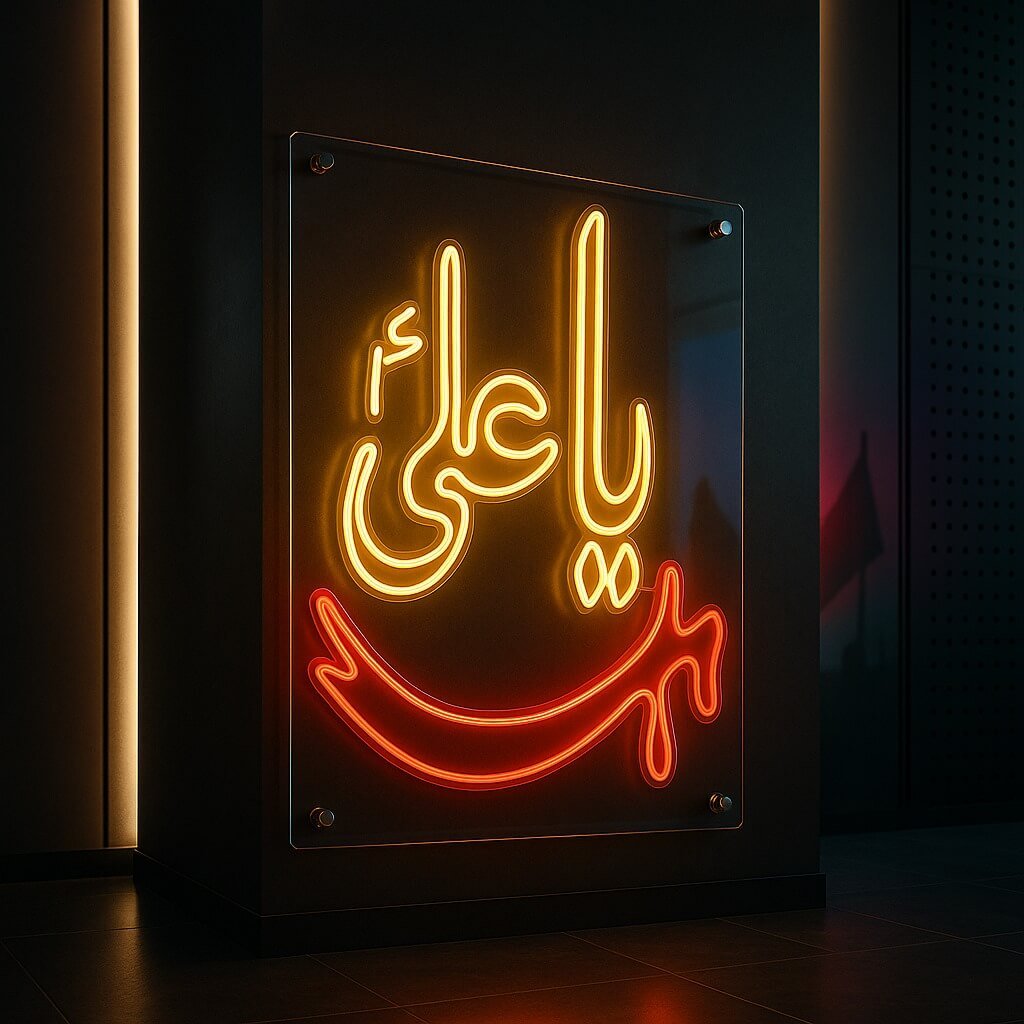 Ya Ali (A.S)+ Sword Neon Sign - Image 5