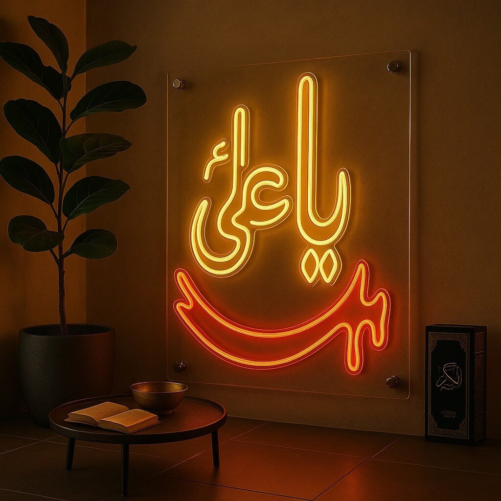 Ya Ali (A.S)+ Sword Neon Sign - Image 2