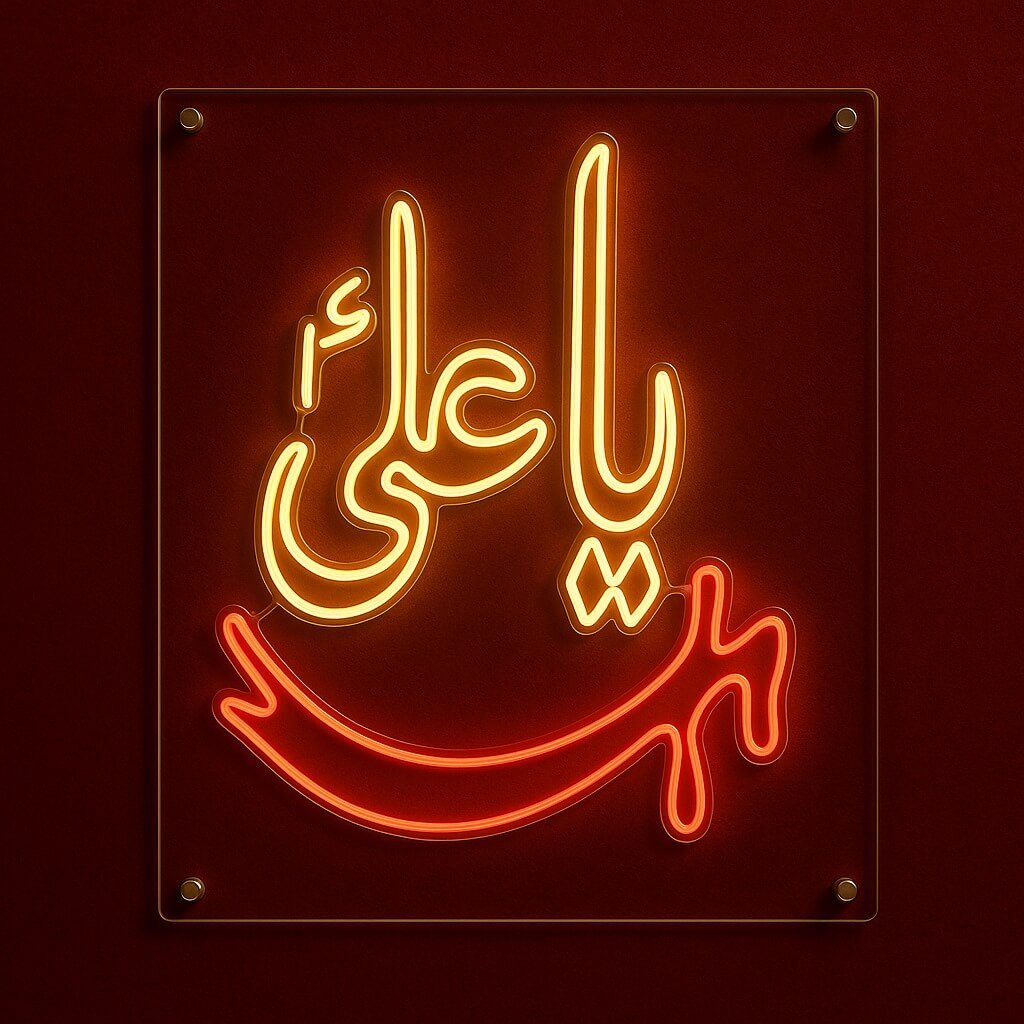 Ya Ali (A.S)+ Sword Neon Sign - Image 7