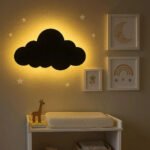 3D Cloud Wall Lamp – Modern Ambient Bedroom Night Light | Plug & Play, No Wires