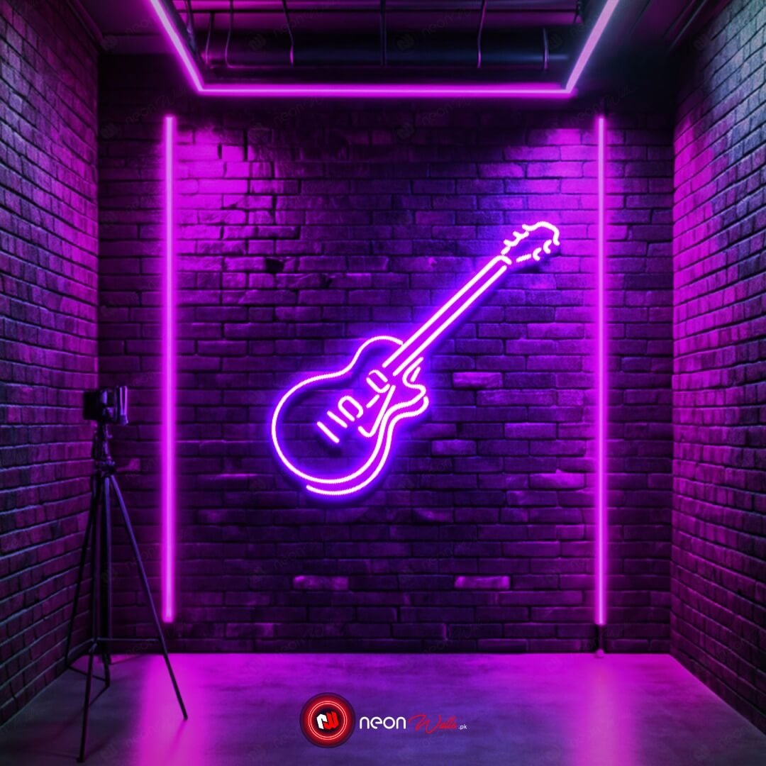 Live Music Guitar Neon Sign - Image 4