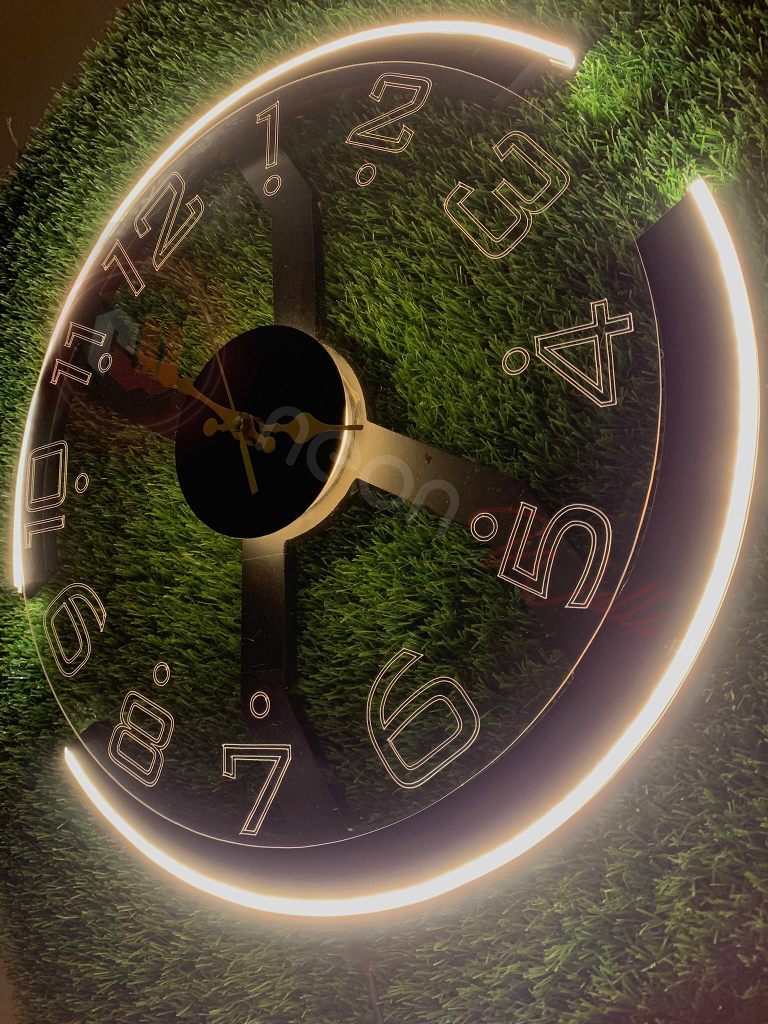 Premium X Shape Neon Clock Modern Style Ambient Light - Image 6