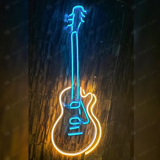 Live Music Guitar Neon Sign - Image 2