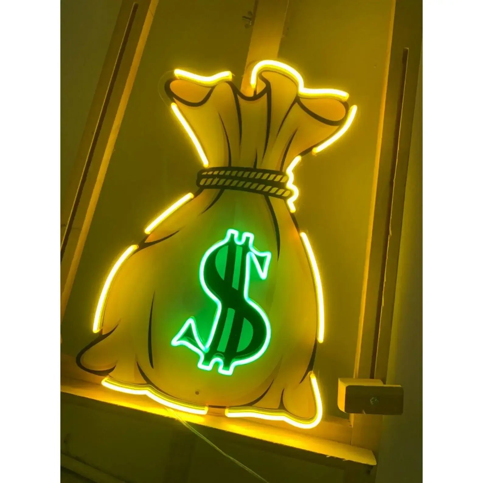 Money Bag UV LED Neon Sign π° β Light Up Your Wealthy Vibes! - Image 4
