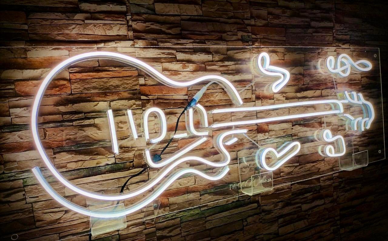 Live Music Guitar Neon Sign - Image 3