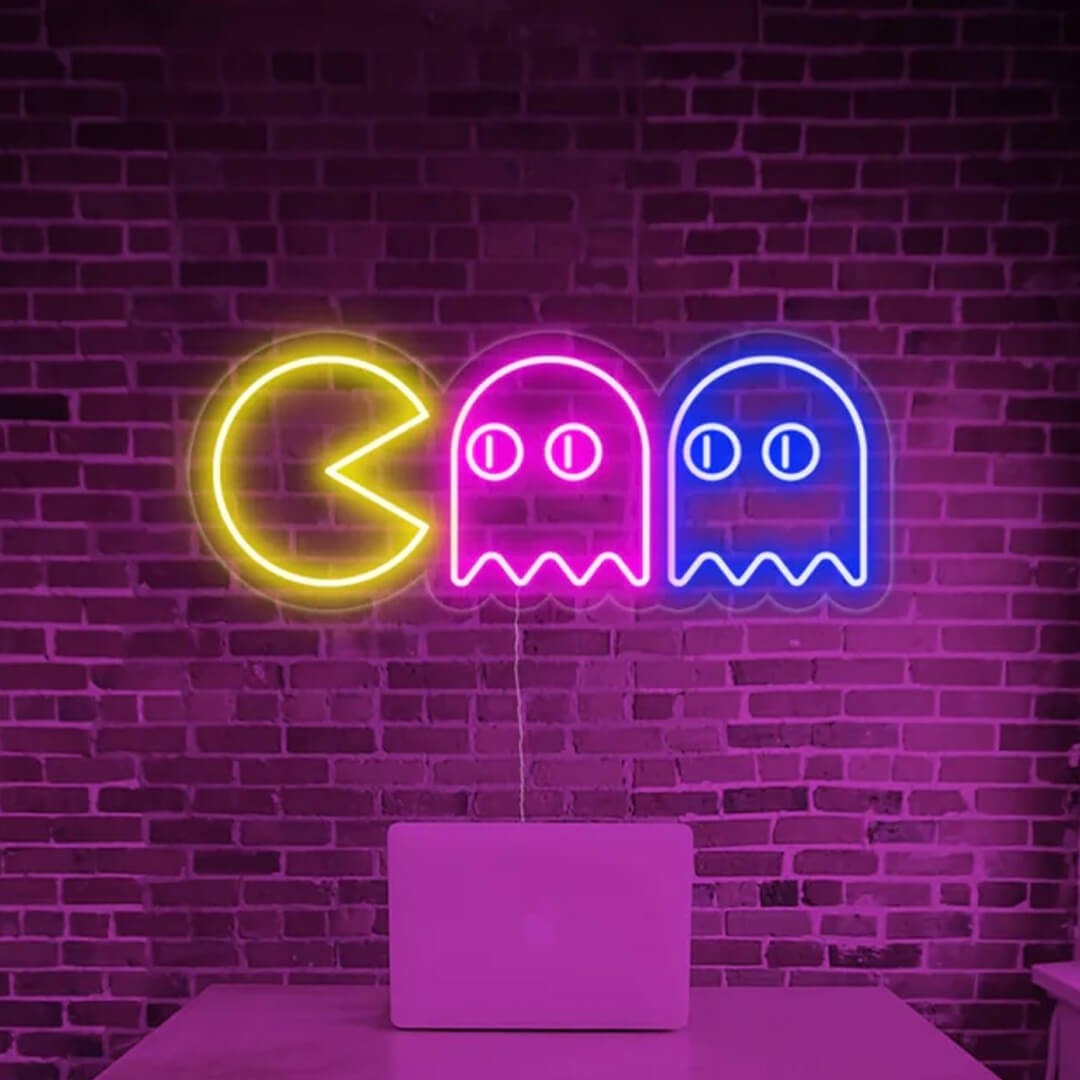 Pacman Neon Sign - Add Retro Gaming Flair to Your Space - Image 2