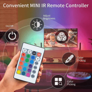 RGB LED Strip Light With Remote Controller Set