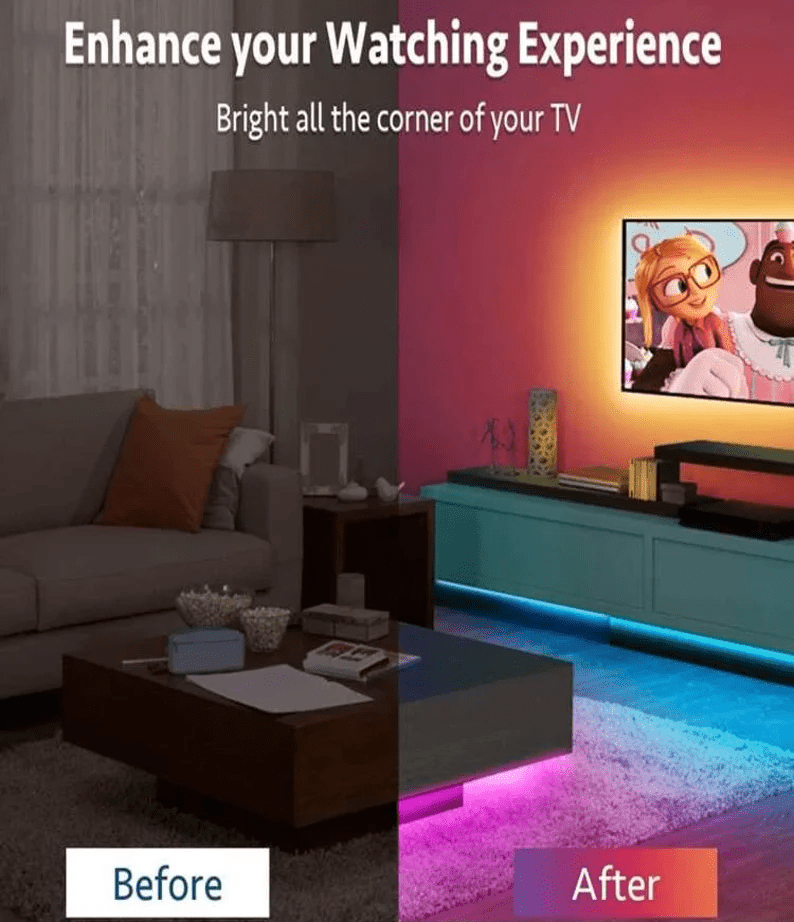 RGB LED Strip Light With Remote Controller Set - Image 4
