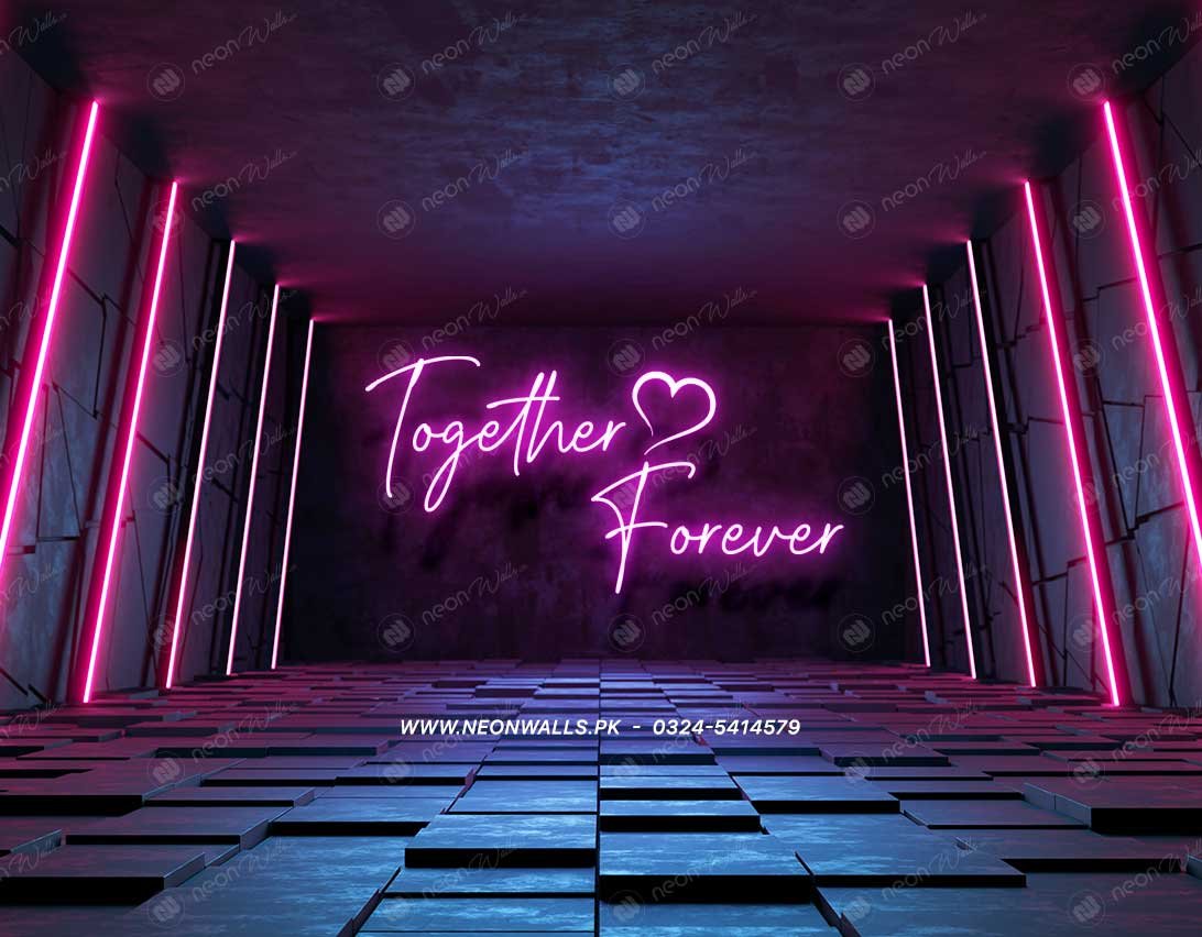Together ❤️ Forever Couple Neon Sign - Neon Light - Image 3