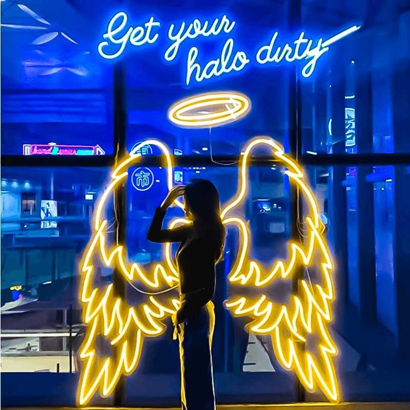 Angel Wings (Pair) Neon Sign - Neon Lights - Image 5